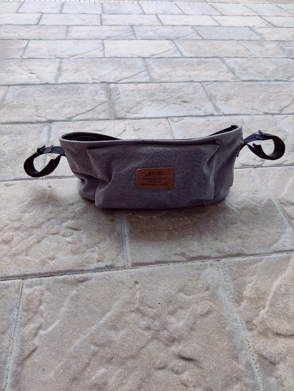 Gray Adjustable Stroller Caddie